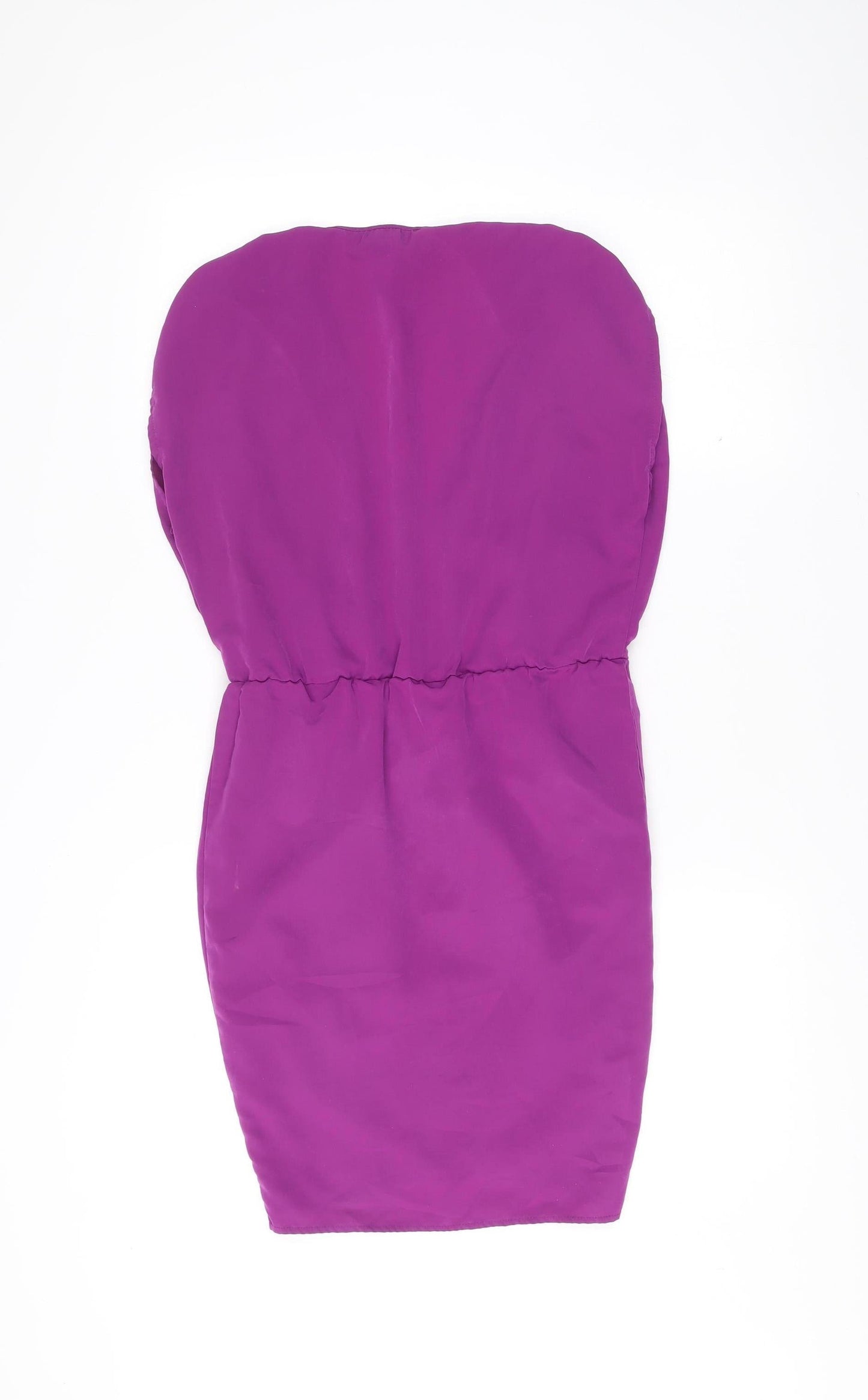 Topshop Women’s Purple Strapless Bodycon Dress UK 6 Short Party
