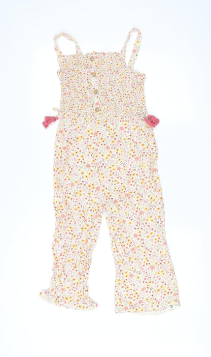 Monsoon Girls Multicoloured Floral Sleeveless Jumpsuit Age 12 Years
