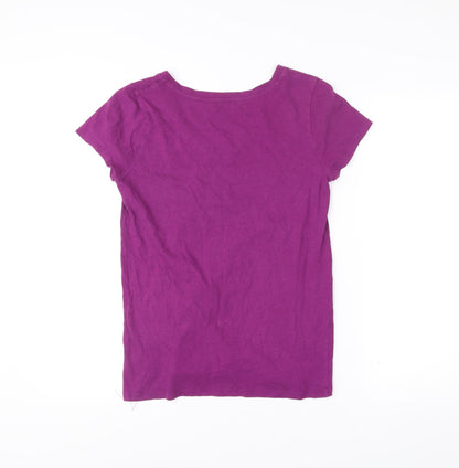 GAP Women’s Purple V-Neck Short Sleeve Cotton Modal T-Shirt Size S