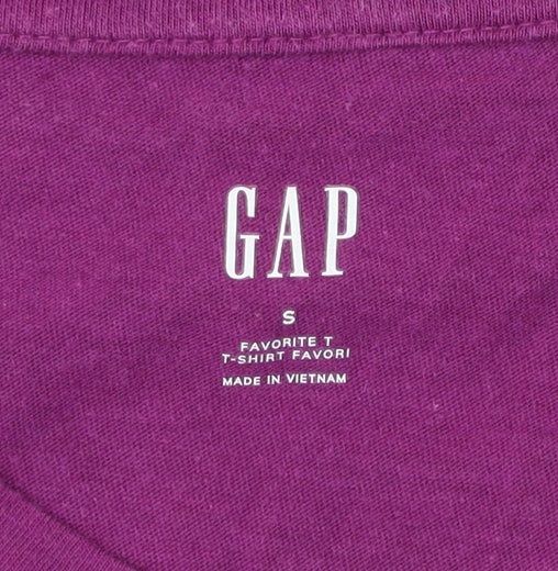 GAP Women’s Purple V-Neck Short Sleeve Cotton Modal T-Shirt Size S
