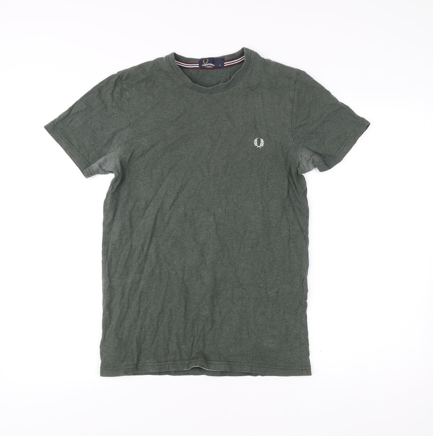 Mens UK Size S Fred Perry Green  T-Shirt