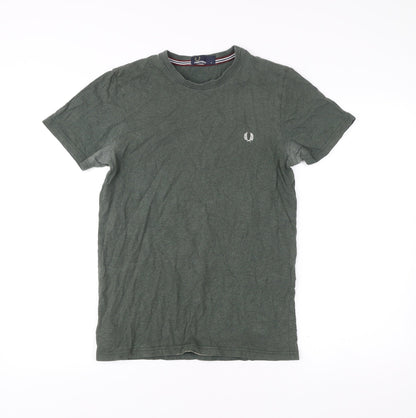 Mens UK Size S Fred Perry Green  T-Shirt