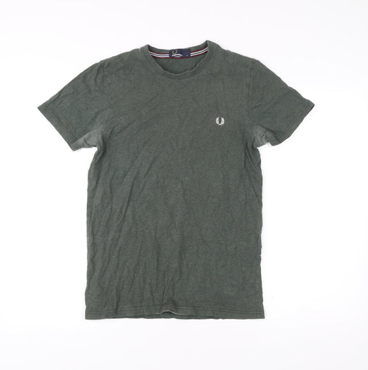 Mens UK Size S Fred Perry Green  T-Shirt