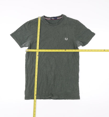 Mens UK Size S Fred Perry Green  T-Shirt