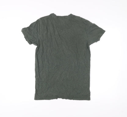 Mens UK Size S Fred Perry Green  T-Shirt