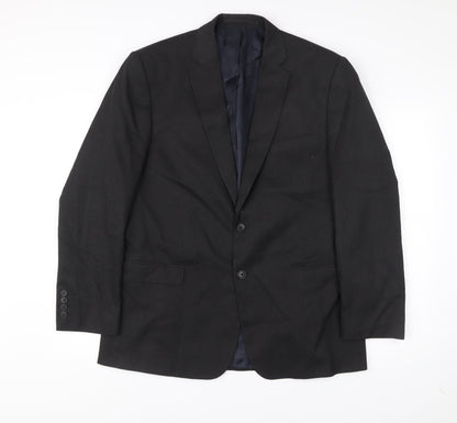 Marks and Spencer Men’s Grey Blazer 44in Regular Fit 2 Button