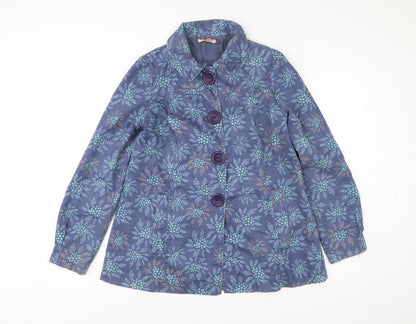Womens UK Size 12 Monsoon Blue Trench Coat