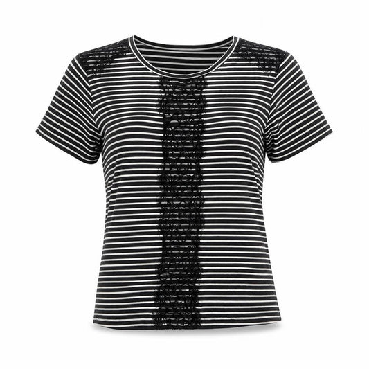 Womens UK Size 12 New Look Black Basic T-Shirt