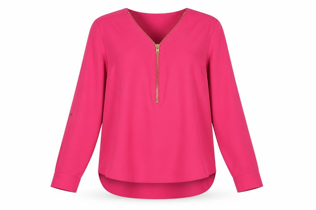 Womens UK Size 14 River Island Pink Basic Blouse