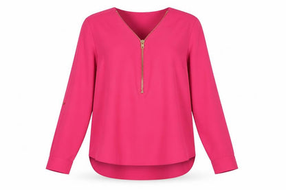 Womens UK Size 14 River Island Pink Basic Blouse