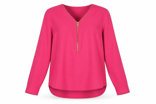 Womens UK Size 14 River Island Pink Basic Blouse