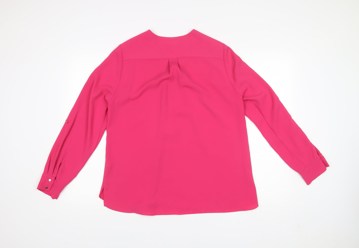 Womens UK Size 14 River Island Pink Basic Blouse