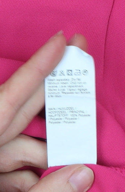 Womens UK Size 14 River Island Pink Basic Blouse