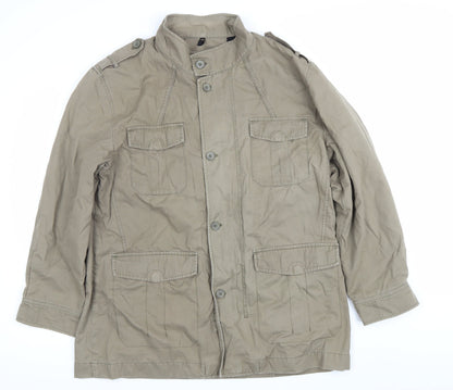 Mens UK Size XL Marks and Spencer Brown Military Jacket