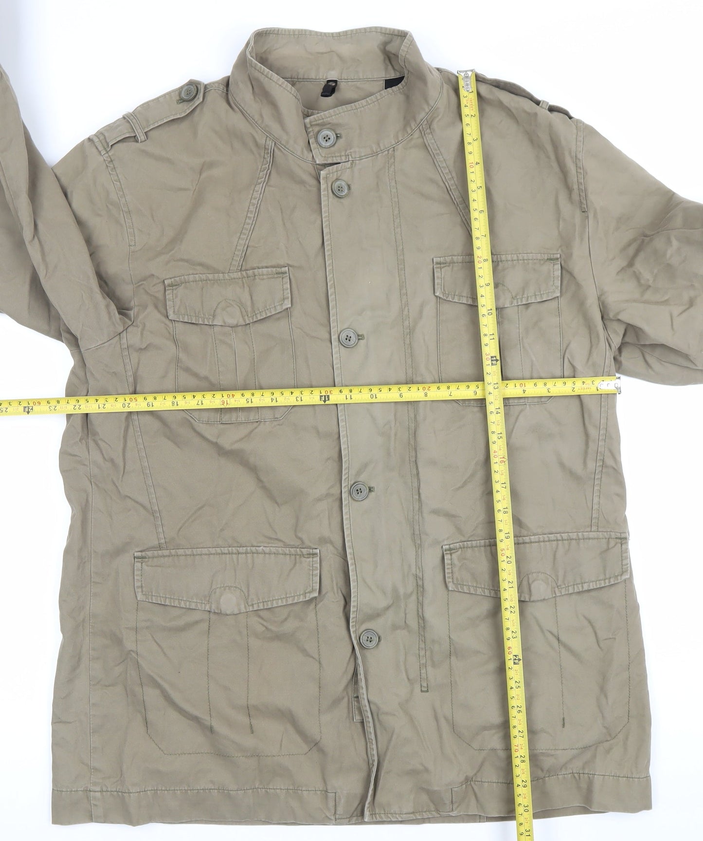 Mens UK Size XL Marks and Spencer Brown Military Jacket