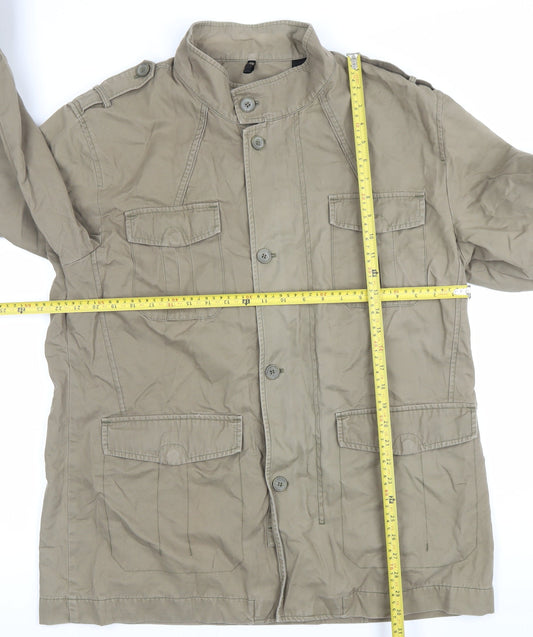 Mens UK Size XL Marks and Spencer Brown Military Jacket