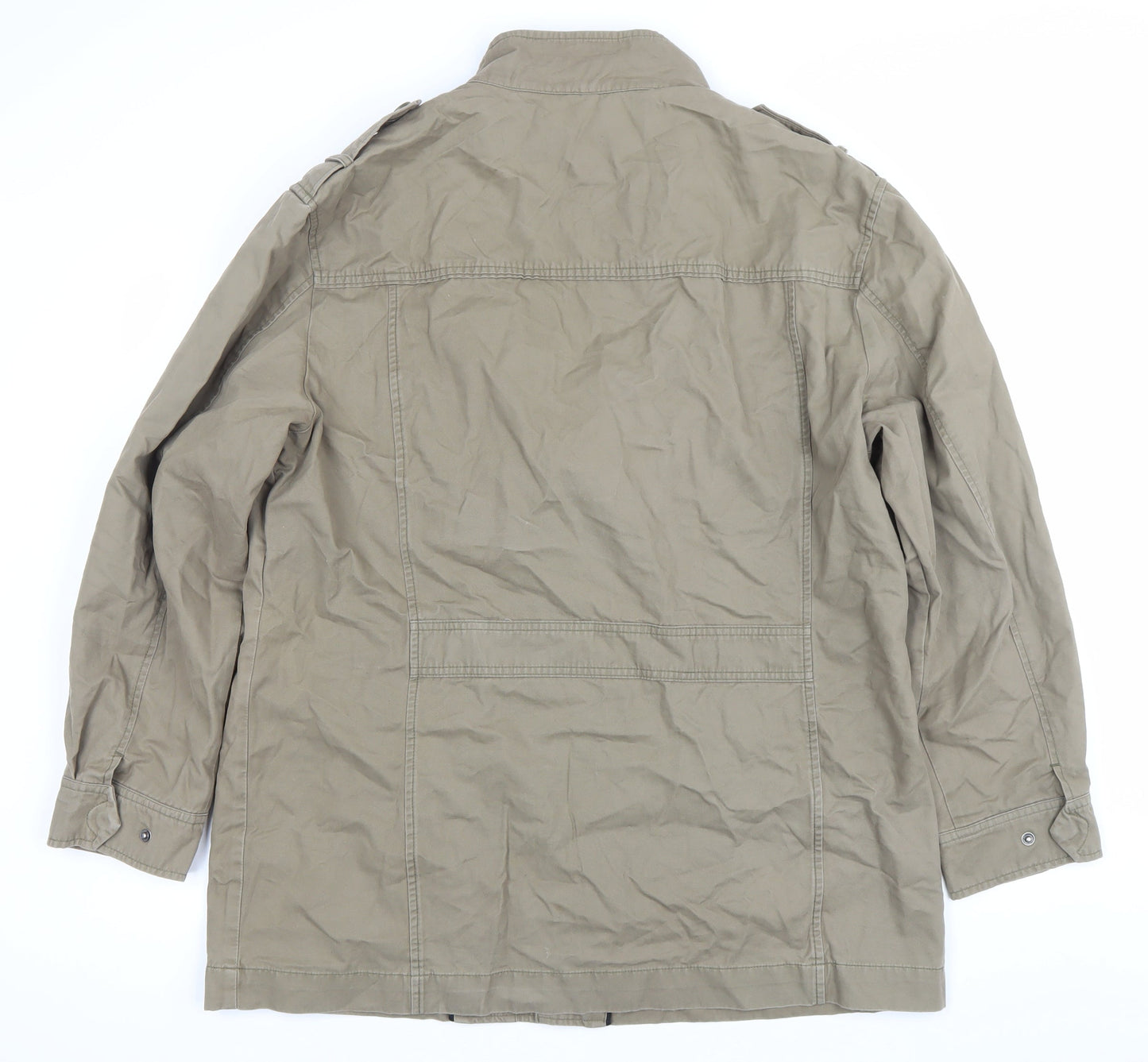 Mens UK Size XL Marks and Spencer Brown Military Jacket