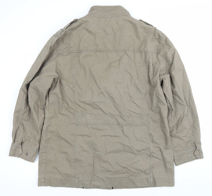 Mens UK Size XL Marks and Spencer Brown Military Jacket