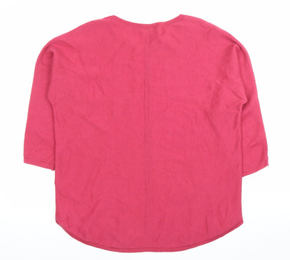Womens UK Size M Jigsaw Pink Pullover Jumper