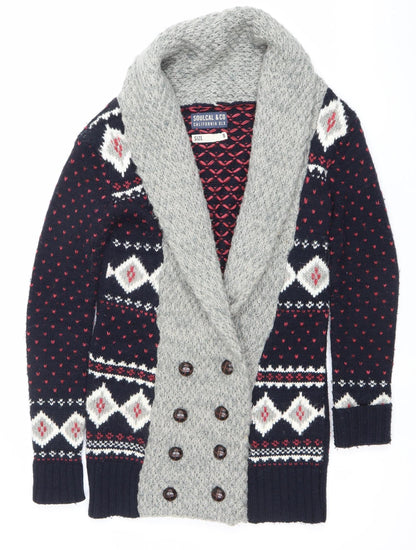 Womens UK Size 8 SoulCal & Co Blue Cardigan Jumper