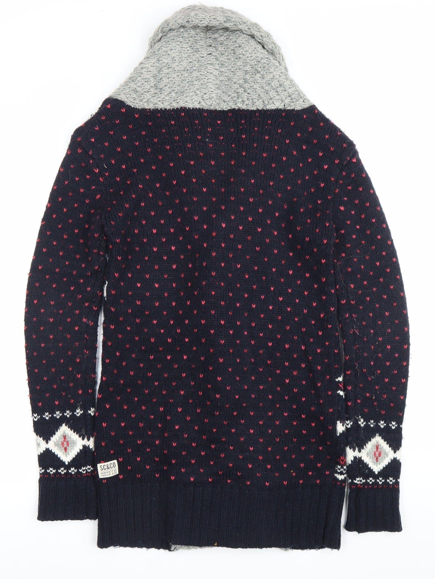 Womens UK Size 8 SoulCal & Co Blue Cardigan Jumper