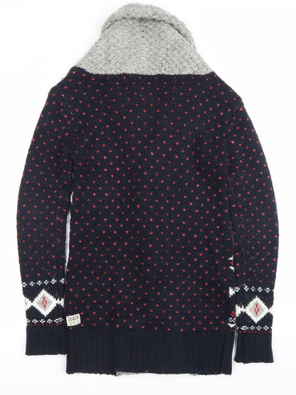 Womens UK Size 8 SoulCal & Co Blue Cardigan Jumper