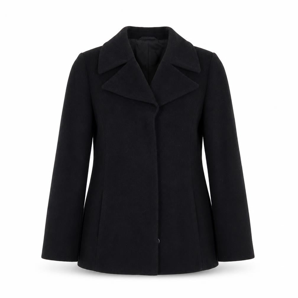 Womens UK Size 10 JFW Black Overcoat