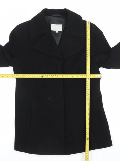 Womens UK Size 10 JFW Black Overcoat