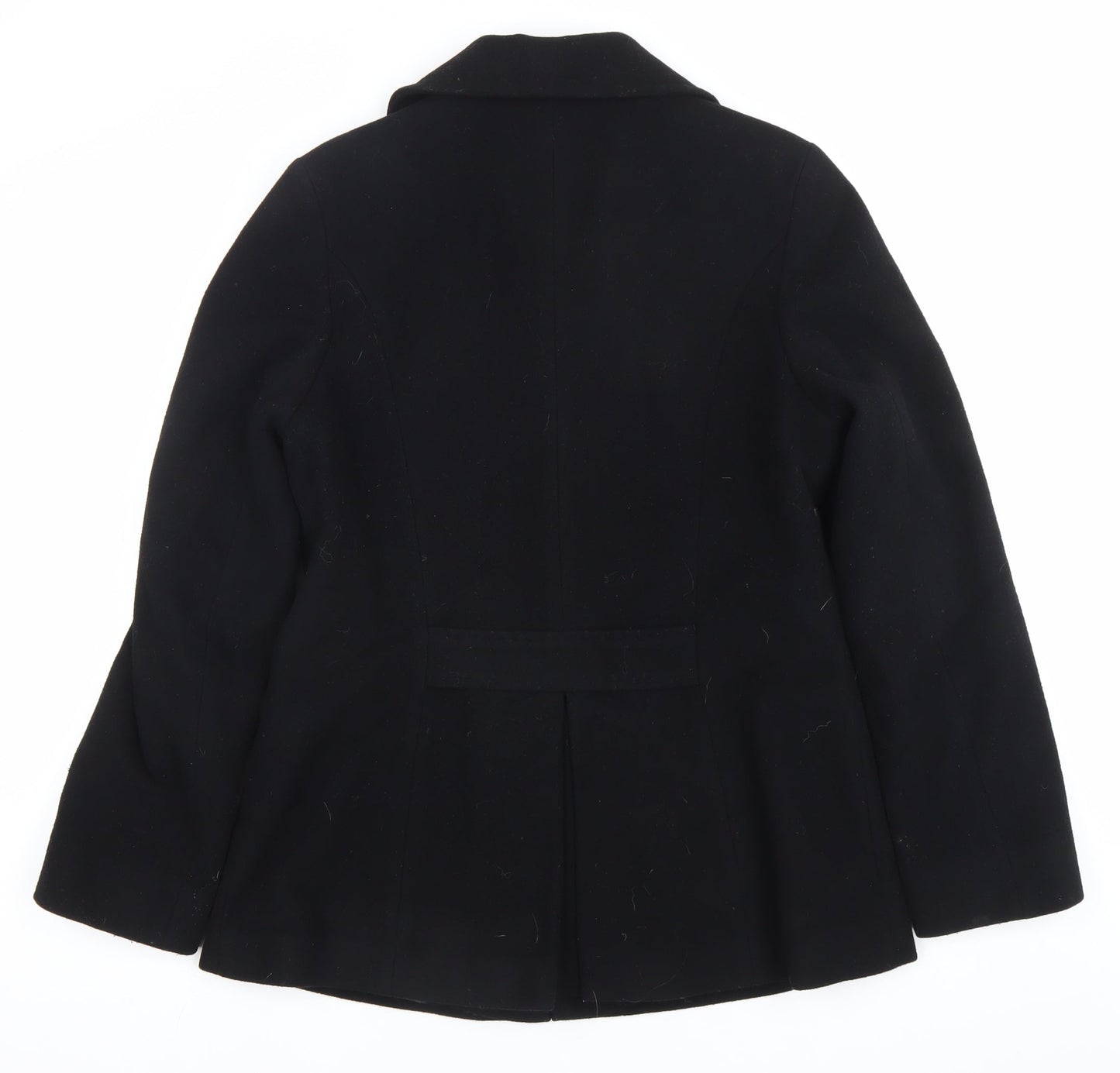 Womens UK Size 10 JFW Black Overcoat