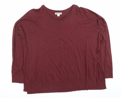 Womens UK Size 14 Whistles Red Basic T-Shirt