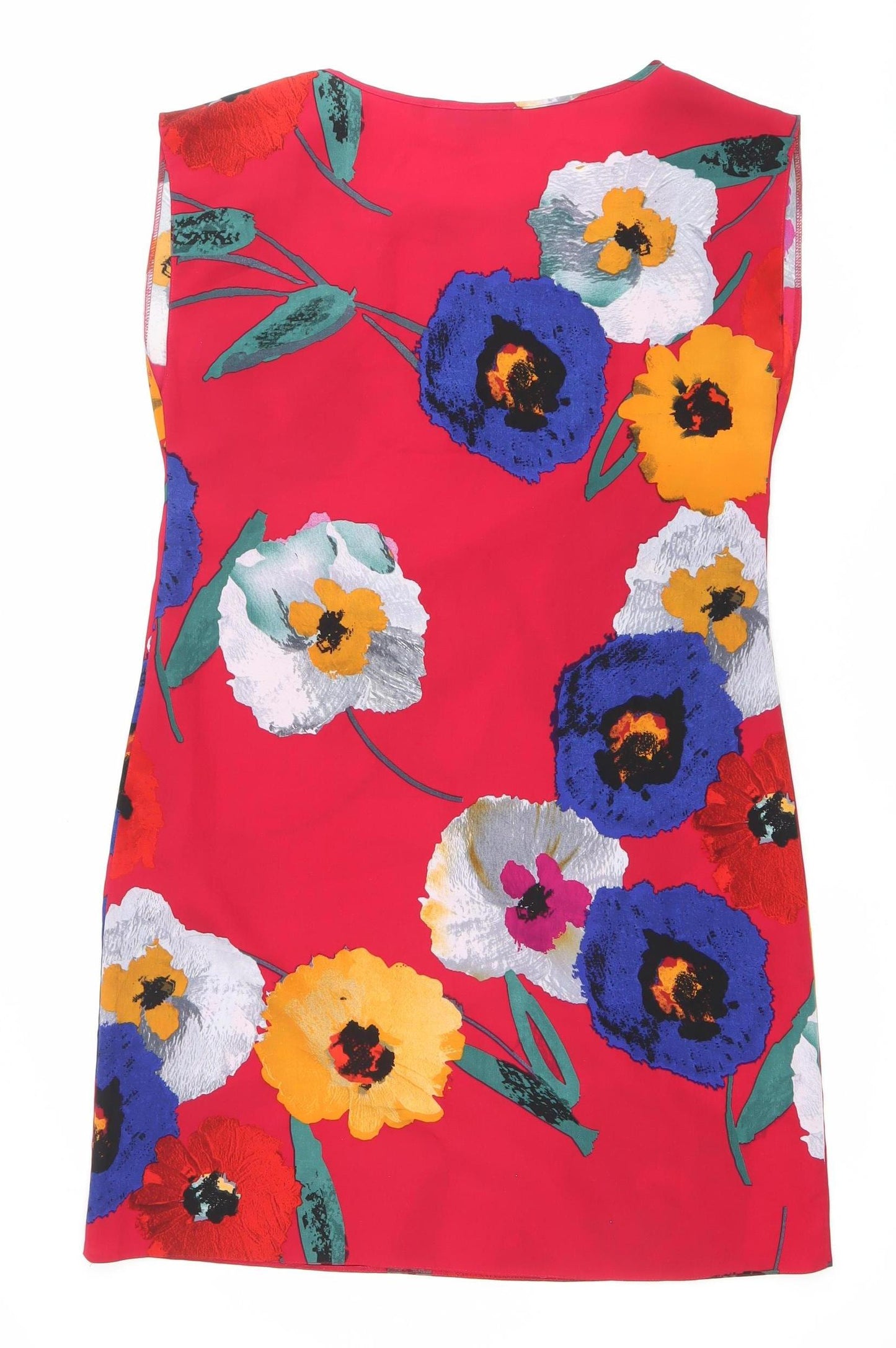 Billie & Blossom Women’s Red Floral Shift Dress Size 12 Knee Length