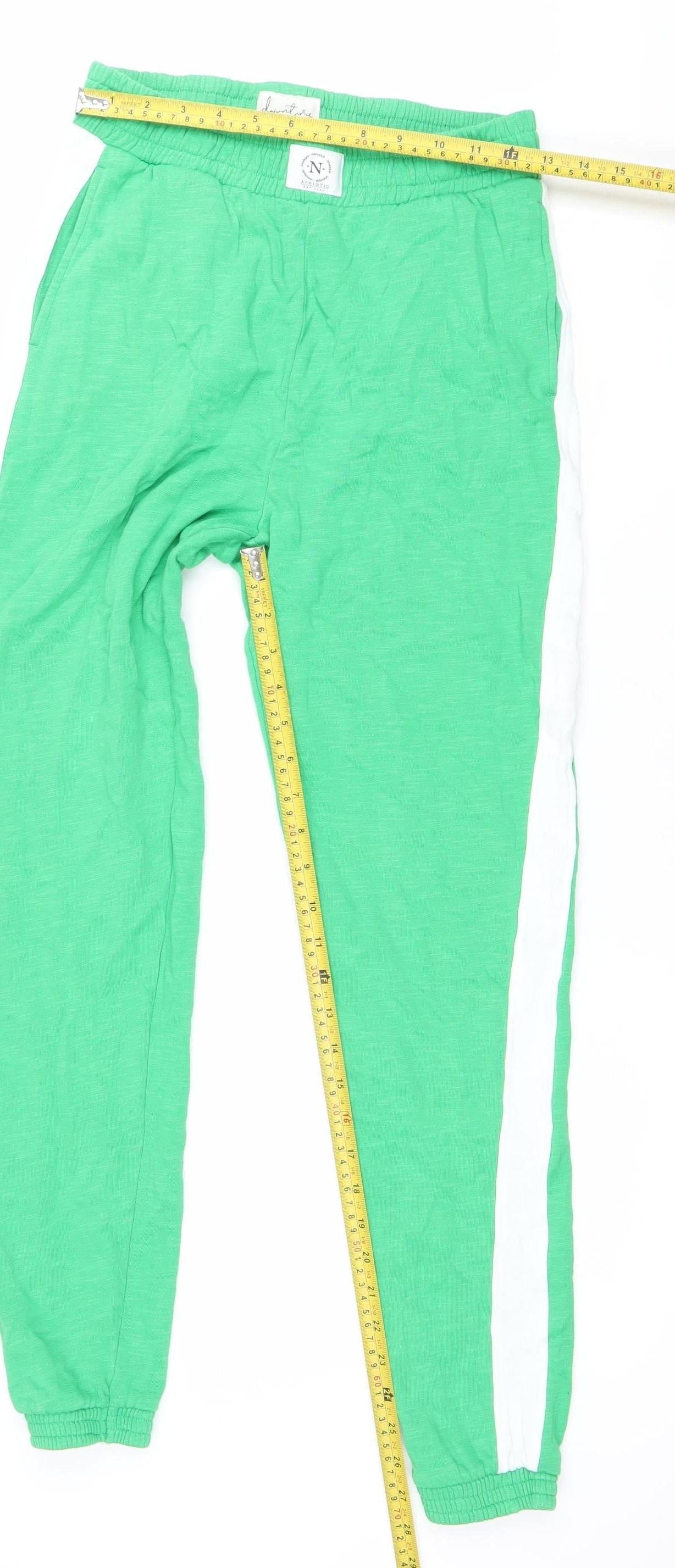 Next Women’s Green Jogger Trousers Size 6 Cotton Elastic Waist