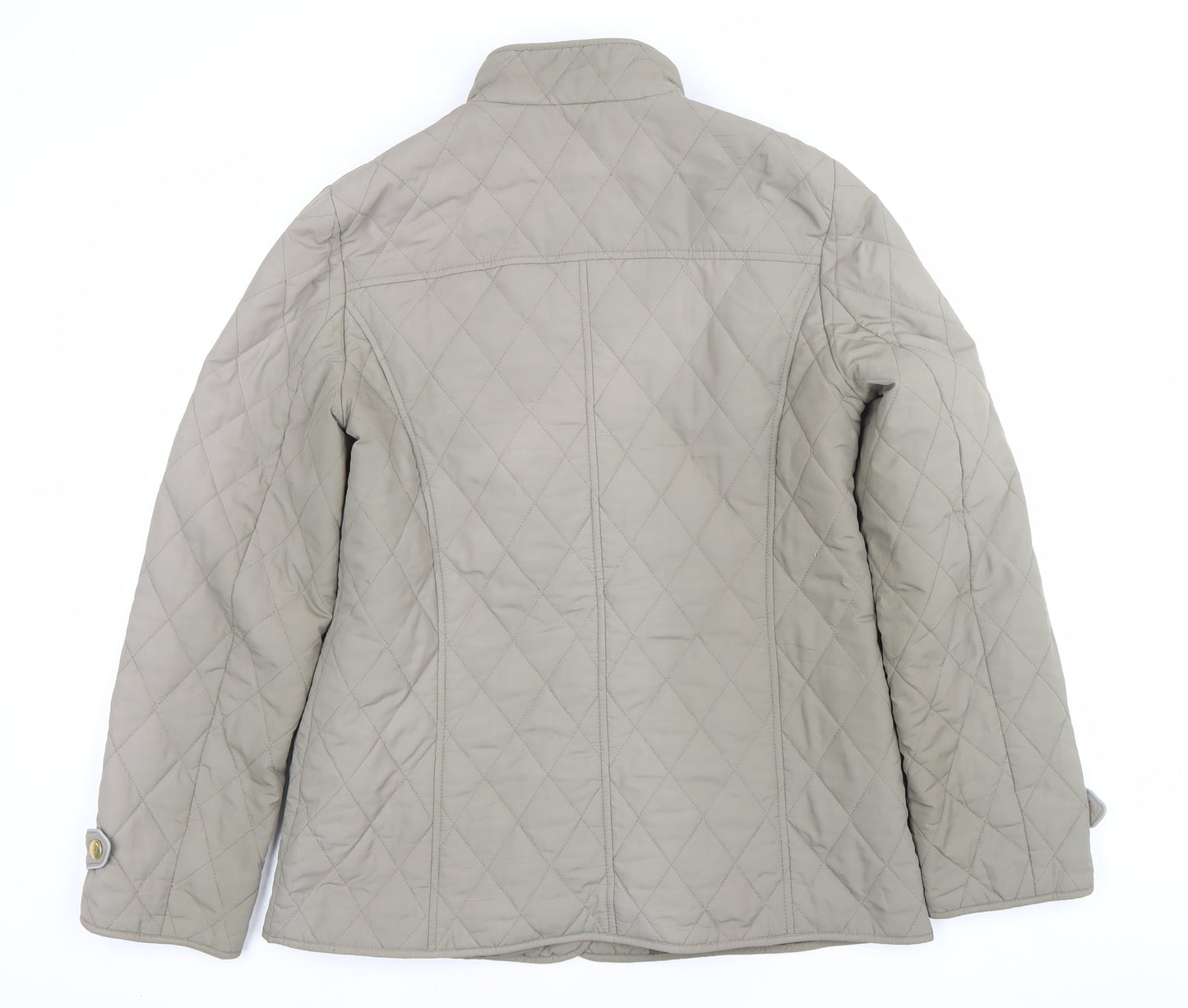 Womens UK Size 8 Marks and Spencer Beige Quilted Coat