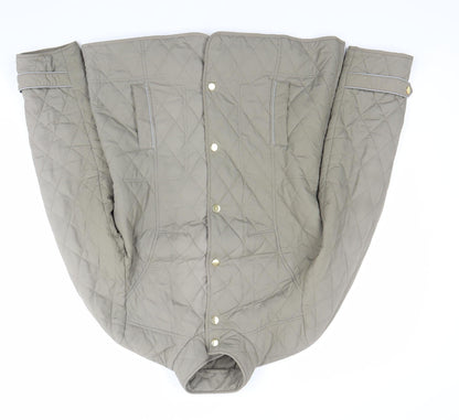Womens UK Size 8 Marks and Spencer Beige Quilted Coat