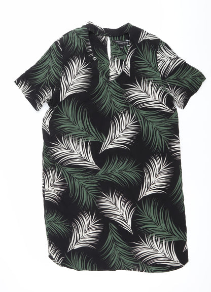 Womens UK Size 14 Dorothy Perkins Black Tunic Blouse
