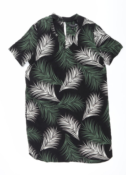 Womens UK Size 14 Dorothy Perkins Black Tunic Blouse