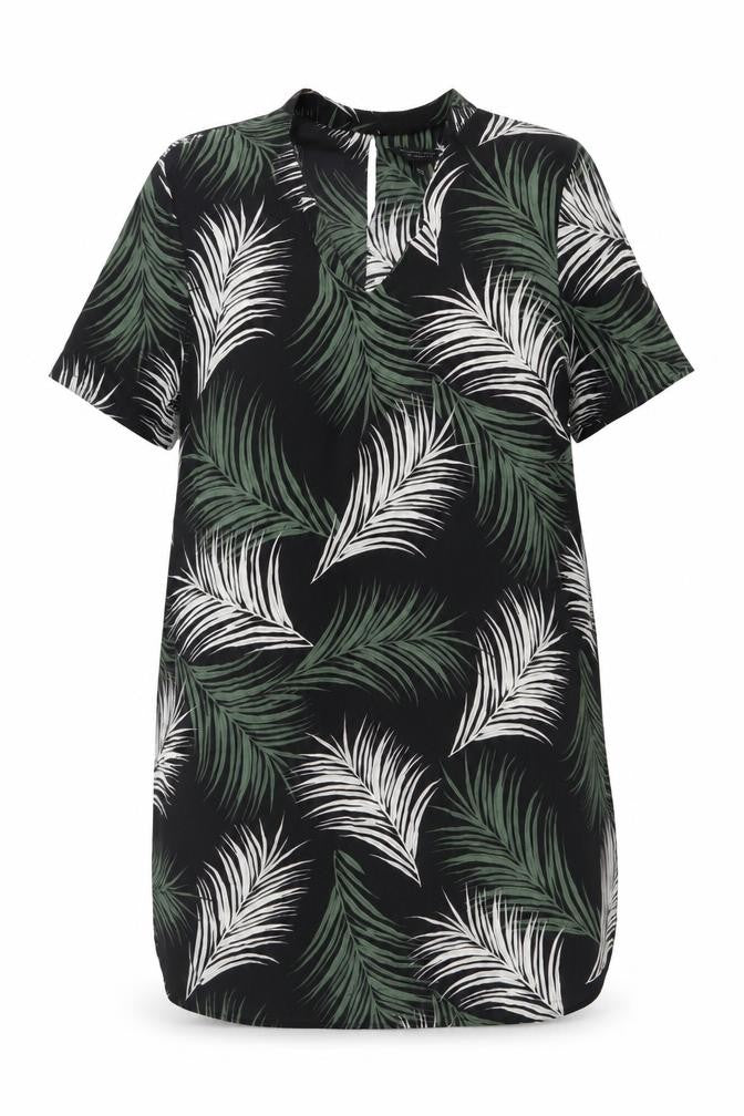 Womens UK Size 14 Dorothy Perkins Black Tunic Blouse