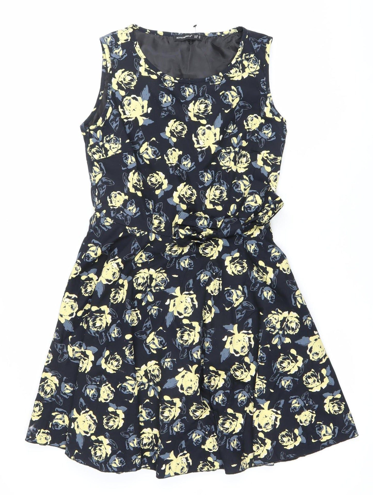 Atmosphere Women’s Black Floral Fit & Flare Dress Size 10