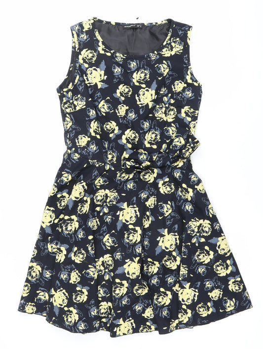 Atmosphere Women’s Black Floral Fit & Flare Dress Size 10