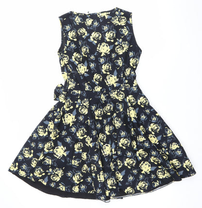 Atmosphere Women’s Black Floral Fit & Flare Dress Size 10