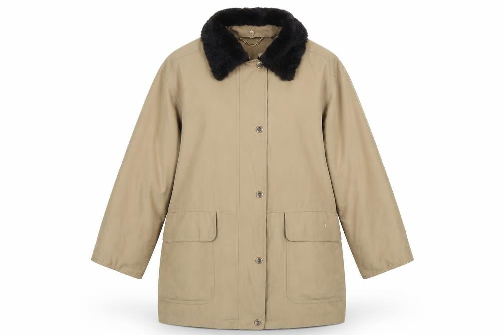 Womens UK Size L Viyella Beige Overcoat