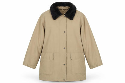 Womens UK Size L Viyella Beige Overcoat