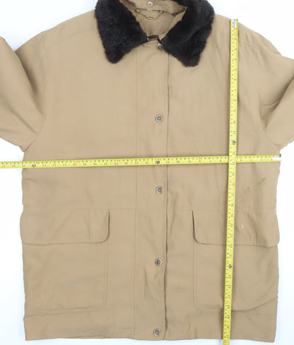 Womens UK Size L Viyella Beige Overcoat