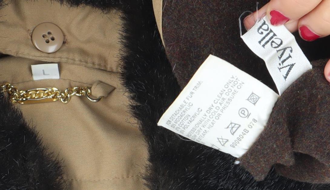 Womens UK Size L Viyella Beige Overcoat