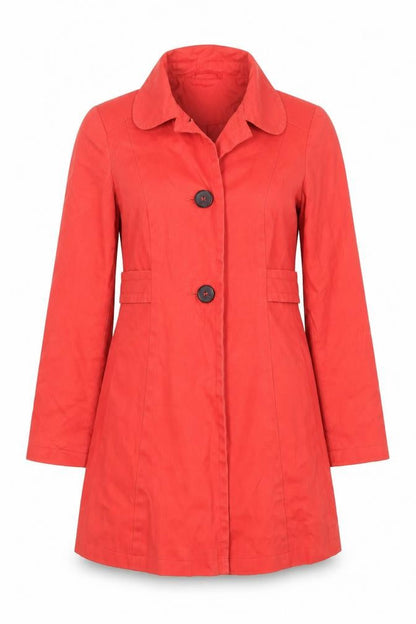 Womens UK Size XS Oasis Red Trench Coat