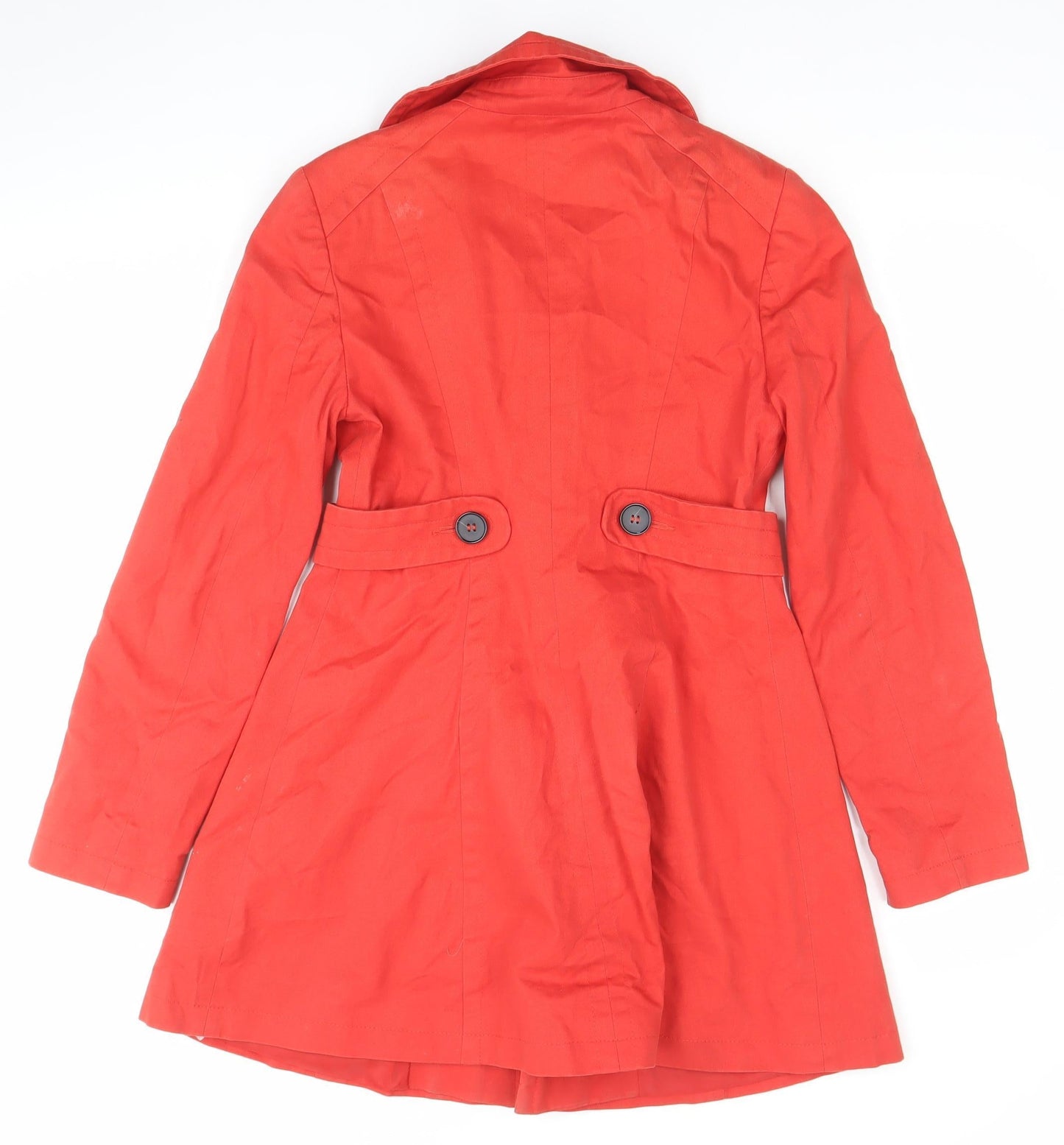 Womens UK Size XS Oasis Red Trench Coat