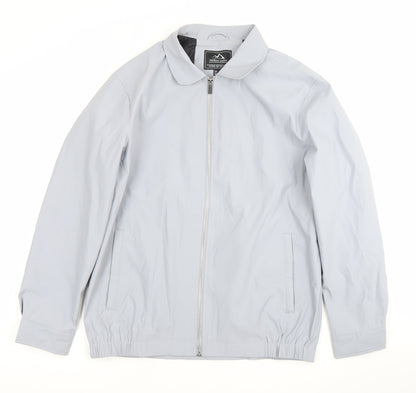 Mens UK Size L Outdoor Jacket Grey Basic Jacket