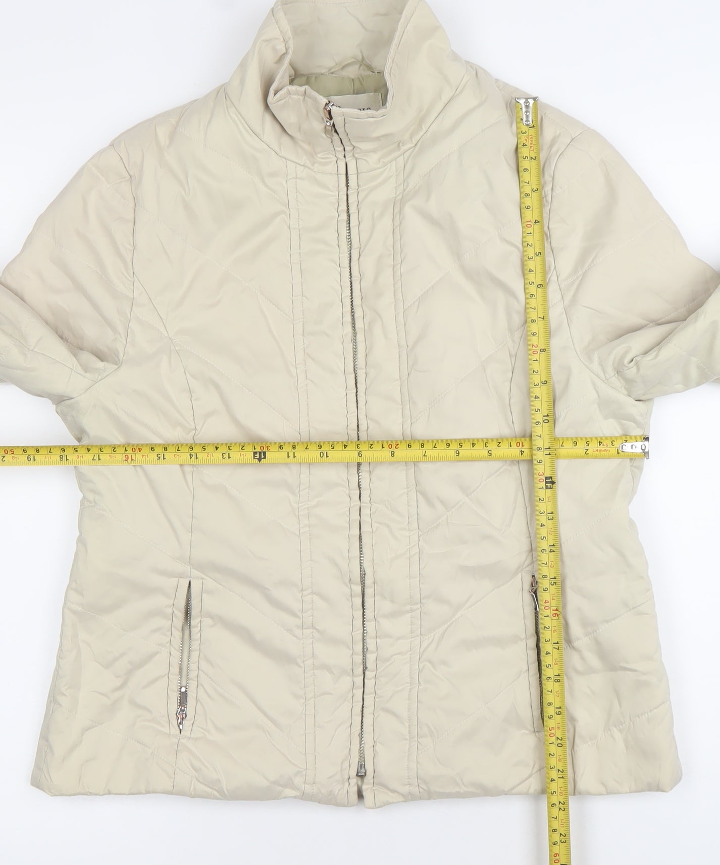 Womens UK Size 12 Precis Beige Puffer Jacket