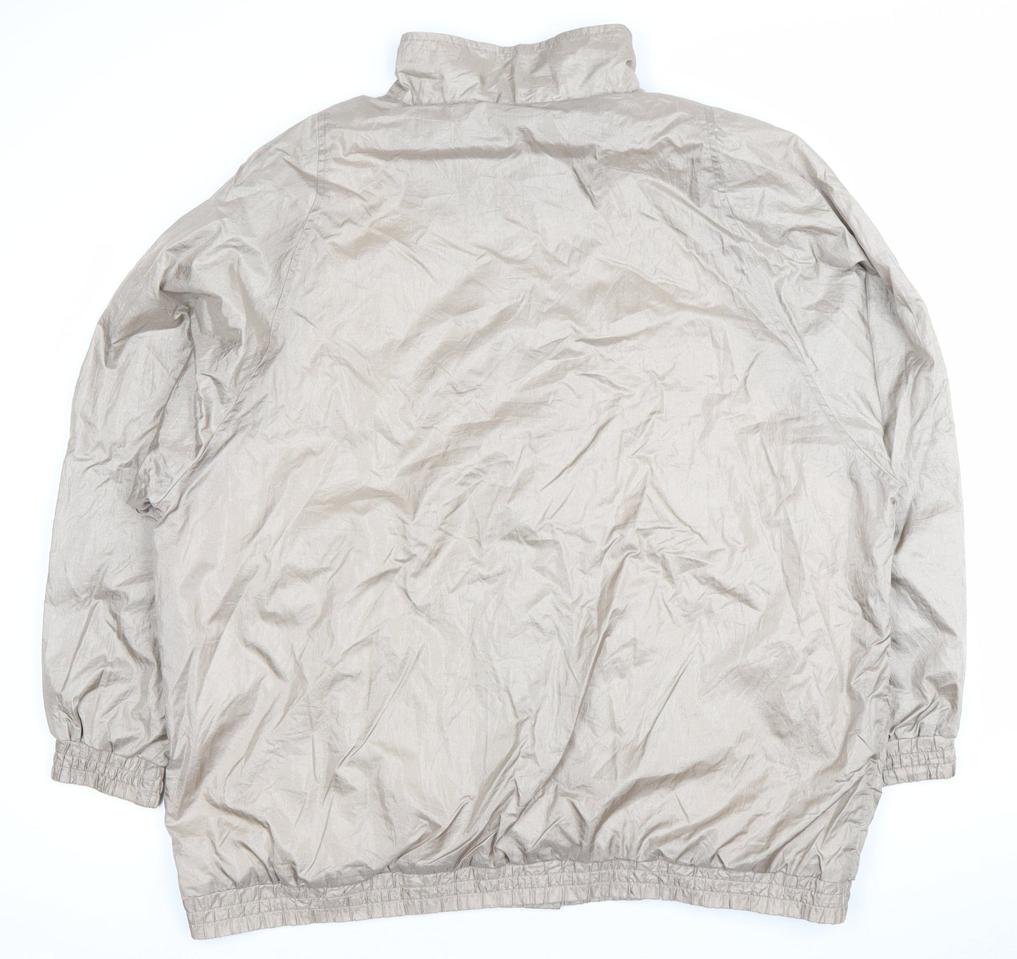 Haband Womens Plus Size 20 Beige Windbreaker Jacket Casual Nylon