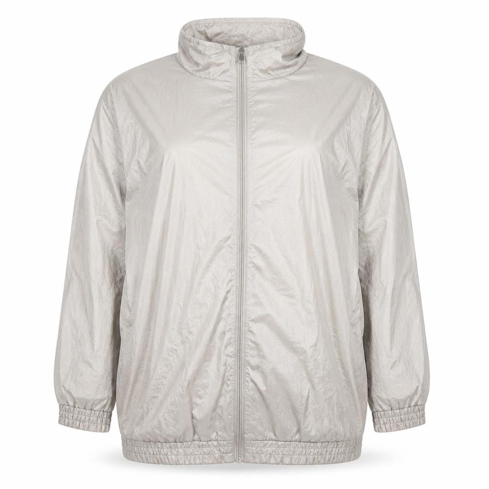 Haband Womens Plus Size 20 Beige Windbreaker Jacket Casual Nylon